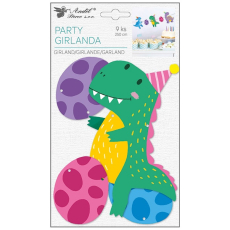 Girlanda papírová Dinosauři 15 x 25 cm