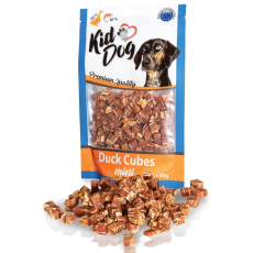KidDog Duck cubes kachní maso a treska mini kostičky, masová pochoutka pro psy 80 g