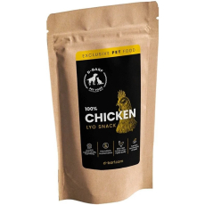 D-BARF Lyo snack Chicken mrazem sušené kuřecí, přírodní masová pochoutka pro psy a kočky 20 g