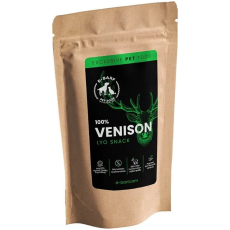 D-BARF Lyo snack Venison mrazem sušené zvěřinové, přírodní masová pochoutka pro psy a kočky 20 g