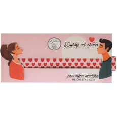 Bohemia Gifts Mléčná interaktivní čokoláda pro zamilované 100 g