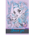 Ditipo Relaxační omalovánky Dream girl v pevné vazbě A4 fialové 10 stran