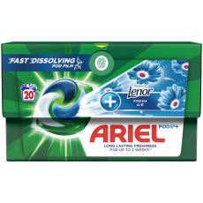 Ariel +Touch Of Lenor Fresh Air gelové kapsle na odstraňování skvrn 20 kusů