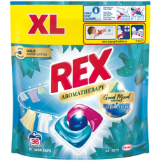 Rex XL Aromatherapy Power Caps Lotus univerzální prací kapsle 36 dávek 432 g