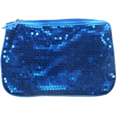 Dermacol Etue látková modrá s modrými glitry 25 x 17 x 7,5 cm