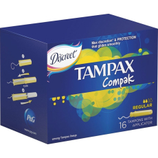 Tampax Compak Regular dámské tampony s aplikátorem 16 kusů