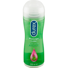 Durex 2v1 Massage Lube Aloe Vera intimní masážní a lubrikační gel 200 ml