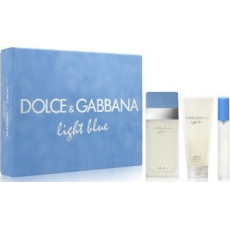Dolce & Gabbana Light Blue toaletní voda 50 ml + tělové mléko 50 ml + toaletní voda 7,4 ml, dárková sada