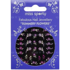 Miss Sporty Summery Flowers Ozdoby na nehty 32 kusů