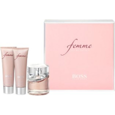 Hugo Boss Femme parfémovaná voda pro ženy 50 ml + tělové mléko 50 ml + sprchový gel 50 ml, dárková sada