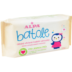 Alpa Batole vlhčené toaletní ubrousky s aloe vera pro děti 72 kusů