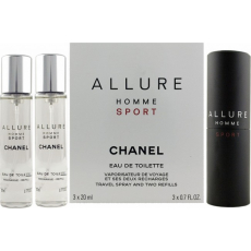 Chanel Allure Homme Sport toaletní voda komplet 3 x 20 ml