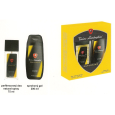 Tonino Lamborghini Esplosivo parfémovaný deodorant sklo pro muže 75 ml + sprchový gel, kosmetická sada