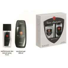 Tonino Lamborghini Mitico parfémovaný deodorant sklo pro muže 75 ml + sprchový gel, kosmetická sada