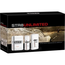 Str8 Unlimited voda po holení 50 ml + deodorant sprej 150 ml + sprchový gel 250 ml, kosmetická sada
