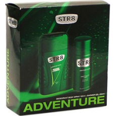 Str8 Adventure sprchový gel 250 ml + deodorant sprej 150 ml, kosmetická sada