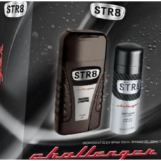 Str8 Challenger sprchový gel 250 ml + deodorant sprej 150 ml, kosmetická sada