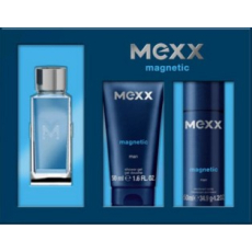 Mexx be Magnetic Man toaletní voda 30 ml + sprchový gel 50 ml + deodorant sprej 50 ml, dárková sada