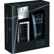 David Beckham Instinct parfémovaný deodorant sklo pro muže 75 ml + sprchový gel 200 ml, kosmetická sada