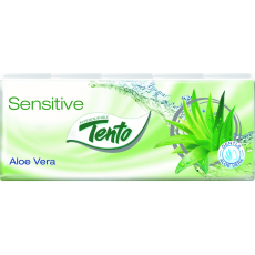 Tento Soft Aloe Vera hygienické kapesníky z čisté celulózy 3 vrstvé 10 kusů