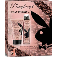 Playboy Play It Sexy deodorant sprej 150 ml + sprchový gel 150 ml, kosmetická sada