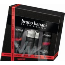 Bruno Banani Dangerous sprchový gel pro muže 50 ml + toaletní voda 30 ml + deodorant sprej 50 ml, dárková sada