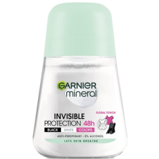 Garnier Mineral Invisible Black & White 48hkuličkový antiperspirant deodorant roll-on pro ženy 50 ml