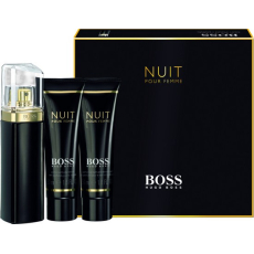 Hugo Boss Nuit pour Femme parfémovaná voda pro ženy 50 ml + tělové mléko 50 ml + sprchový gel 50 ml, dárková sada