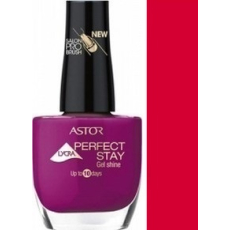 Astor Perfect Stay Gel Shine 3v1 lak na nehty 304 Red Velvet 12 ml