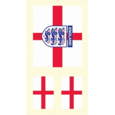 Arch Tetovací obtisky na obličej i tělo Anglie vlajka 2 motiv