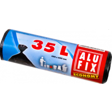 Alufix Economy Sáčky do odpadkového koše černé, 8 µ, 35 litrů, 49 x 60 cm, 30 kusů