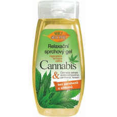 Bione Cosmetics Cannabis relaxační sprchový gel pro všechny typy pokožky 260 ml