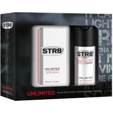Str8 Unlimited voda po holení 100 ml + deodorant sprej 150 ml, dárková sada