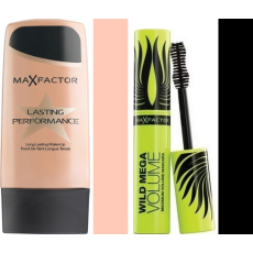 Max Factor Lasting Perfomance make-up 101 Ivory Beige 35 ml + Wild Mega Volume řasenka černá 11 ml