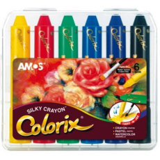 Amos Colorix krajony, rozmývatelné barvy, 6 kusů v pouzdře