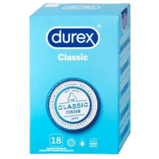 Durex Classic klasický kondom nominální šířka: 56 mm 18 kusů