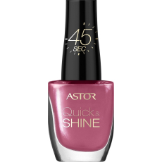 Astor Quick & Shine Nail Polish lak na nehty 204 Life In Pink 8 ml