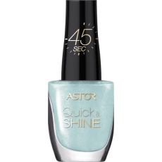 Astor Quick & Shine Nail Polish lak na nehty 601 Alluring Blue 8 ml
