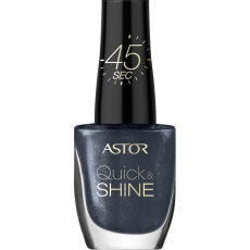 Astor Quick & Shine Nail Polish lak na nehty 602 Lady In Black 8 ml