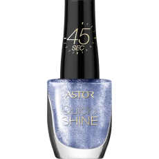 Astor Quick & Shine Nail Polish lak na nehty 604 Midnight Blue 8 ml