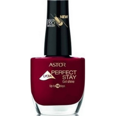 Astor Perfect Stay Gel Shine 3v1 lak na nehty 313 Intense Ruby 12 ml