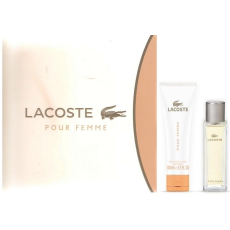 Lacoste pour Femme parfémovaná voda pro ženy 50 ml + tělové mléko 100 ml, dárková sada