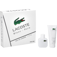 Lacoste Eau de Lacoste L.12.12 Blanc toaletní voda pro muže 50 ml + sprchový gel 100 ml, dárková sada