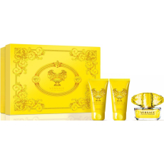 Versace Yellow Diamond toaletní voda 50 ml+ sprchový gel 50 ml + tělové mléko 50 ml, dárková sada pro ženy