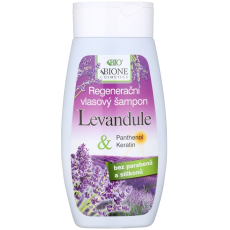 Bione Cosmetics Levandule & Panthenol, Keratin regenerační šampon na vlasy 250 ml