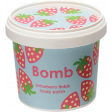 Bomb Cosmetics Jahodová pláň - Strawberry Fields přírodní tělový sprchový peeling 365 ml