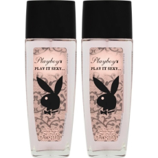 Playboy Play It Sexy parfémovaný deodorant sklo pro ženy 2 x 75 ml, duopack