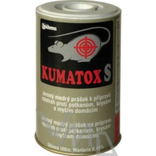 Kumatox S sypká nátraha k hubení potkanů, krys a myší 130 g