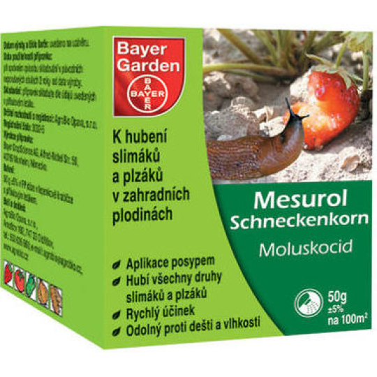 Bayer Garden Mesurol Schneckenkorn k hubení slimáků a plzáků 50 g