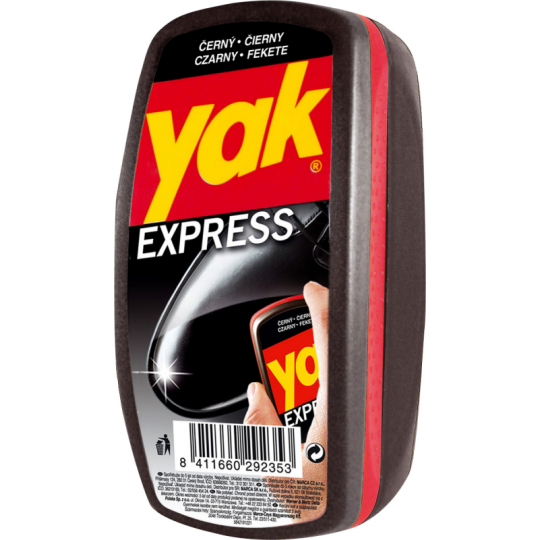 Yak Express černá houbička na obuv 10 g